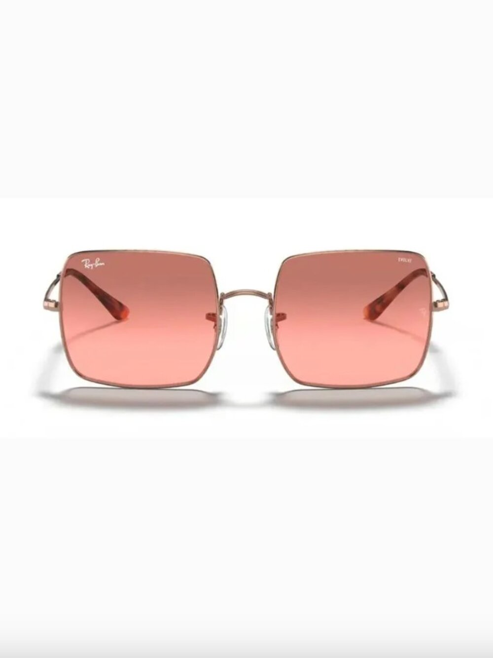 Ray-Ban | RB1971 Square Sunglasses Rose Gold Evolve Photochromic Red Bordeaux